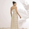 VESTIDO JUJU LONGUETE LASTEX - AREIA