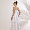 VESTIDO JUJU LONGUETE LASTEX - OFF WHITE
