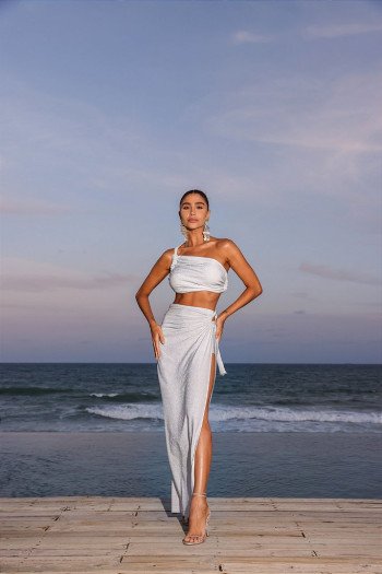 VESTIDO STEFANIA HOTPANT - PRATA