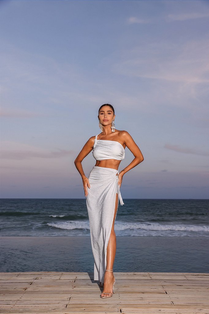 VESTIDO STEFANIA HOTPANT - PRATA