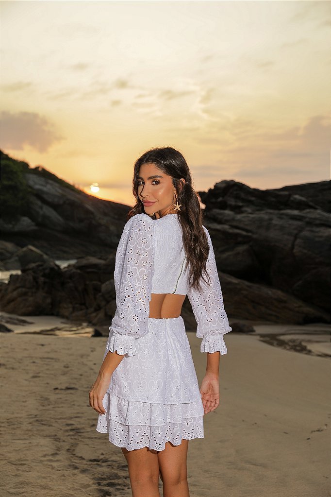 VESTIDO OHANA CURTO LAISE - OFF WHITE