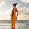 CONJUNTO BODY COM PAREÔ LARANJA - MALDIVAS