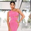 VESTIDO MAELLY LONGO UM OMBRO - ROSA CHICLÉ
