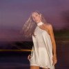 BLUSA ISA ALONGADA ASSIMÉTRICA - OFF WHITE