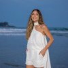 BLUSA ISA ALONGADA ASSIMÉTRICA - OFF WHITE