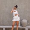 SAIA FRANZIDA TIRAS LATERAIS - OFF WHITE