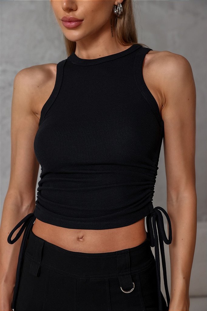 REGATA FRANZIDA BIANCA - PRETO
