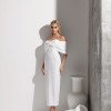 VESTIDO LISIANE ALFAITARIA PREMIUM OMBRO A OMBRO - BRANCO