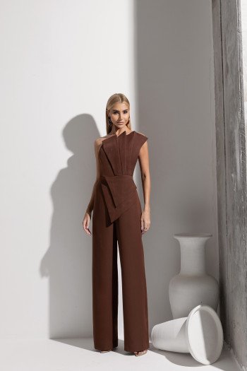 MACACÃO LILIAN T.Q.C.  ALFAIATARIA PREMIUM - MARROM