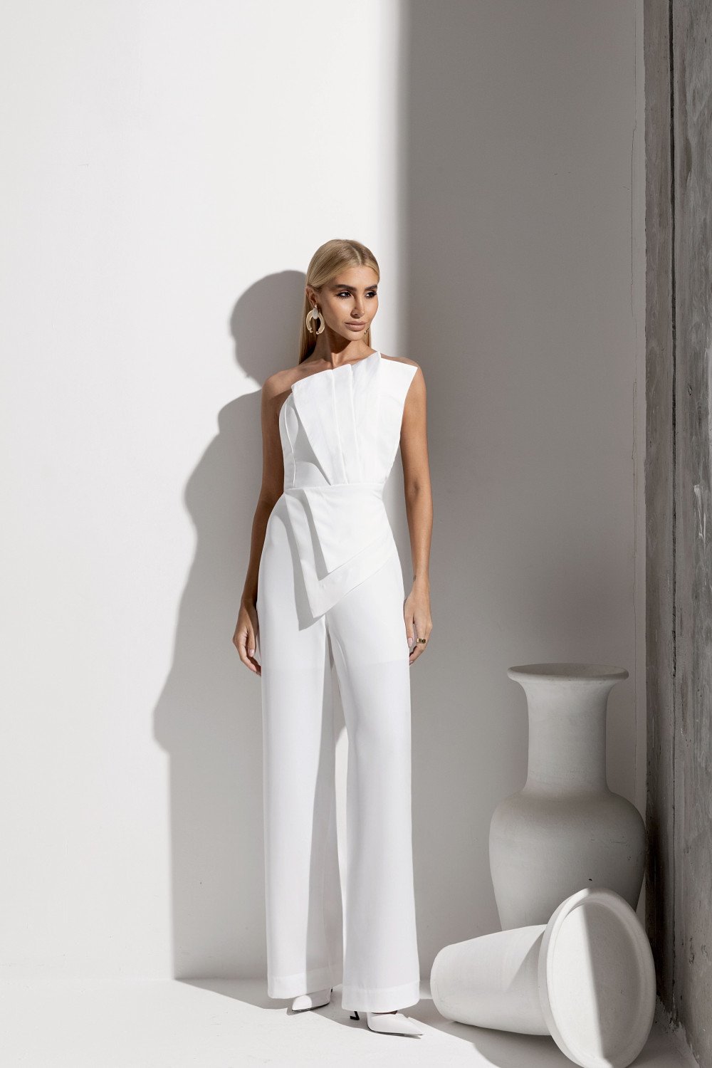 MACACÃO LILIAN T.Q.C.  ALFAIATARIA PREMIUM - BRANCO