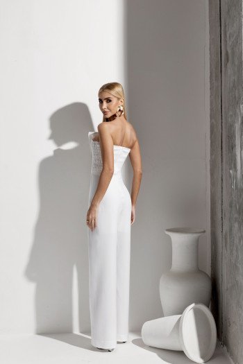 MACACÃO LILIAN T.Q.C.  ALFAIATARIA PREMIUM - BRANCO