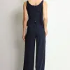 CONJUNTO RUTE CALÇA COM BLUSA ZÍPER - AZUL MARINHO