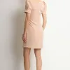 VESTIDO ALDA CURTO MANGA - BEGE