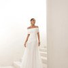 VESTIDO DE FESTA ALICE MICROTULE COM CAPA - OFF WHITE
