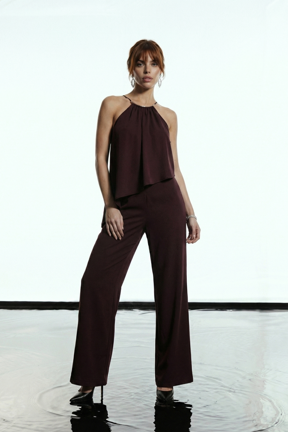 CONJUNTO STEFANE ALFAIATARIA GLAMOROUS - MARROM