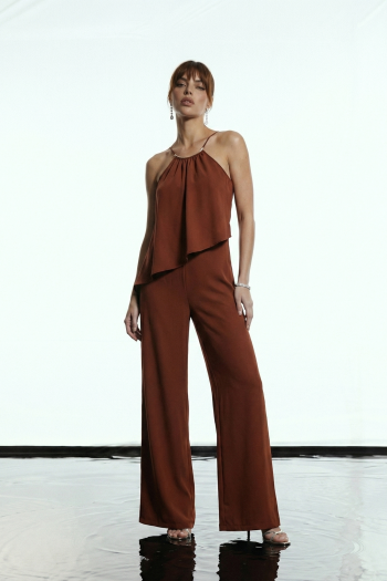 CONJUNTO STEFANE ALFAIATARIA GLAMOROUS - CARAMELO