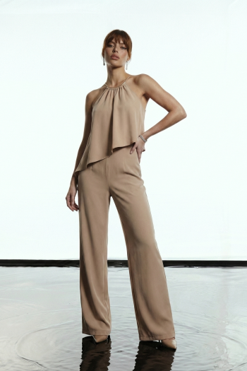 CONJUNTO STEFANE ALFAIATARIA GLAMOROUS - BEGE