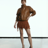JAQUETA STELLA BOMBER COURO ECO GLAMOROUS - CAMEL