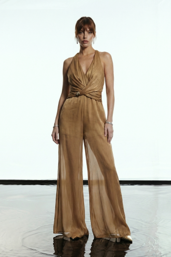 MACACÃO ROBERTA TRANSPASSADO GLAMOROUS - DOURADO