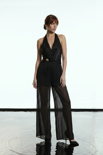 MACACÃO ROBERTA TRANSPASSADO GLAMOROUS - PRETO