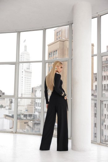 CONJUNTO ANA PAULA BLUSA NÓ - PRETO