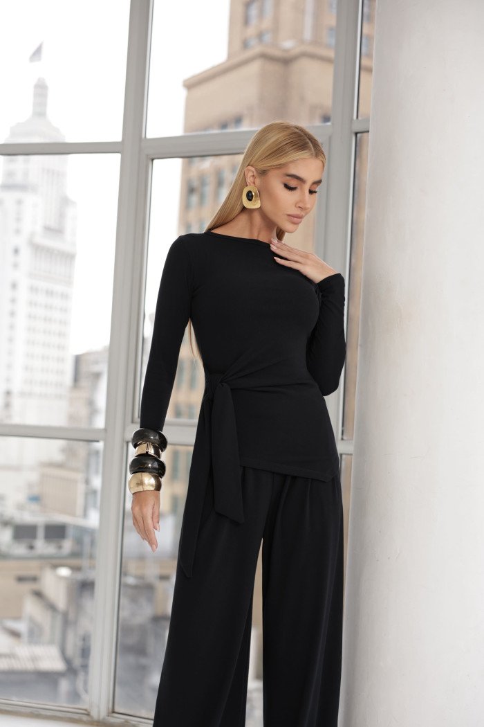 CONJUNTO ANA PAULA BLUSA NÓ - PRETO