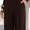 CONJUNTO ANA PAULA BLUSA NÓ - MARROM