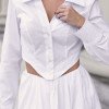 CONJUNTO KATARINA CAMISA COM SAIA EVASÊ - OFF WHITE