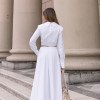 CONJUNTO KATARINA CAMISA COM SAIA EVASÊ - OFF WHITE