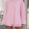 CONJUNTO PIETRA CAMISA E SHORT ALFAITARIA - ROSA CLARO