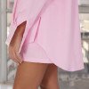 CONJUNTO PIETRA CAMISA E SHORT ALFAITARIA - ROSA CLARO