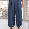 CALÇA JULLY ALADIM JEANS CHAMBRÉ - AZUL CLARO