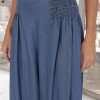 CALÇA JULLY ALADIM JEANS CHAMBRÉ - AZUL CLARO