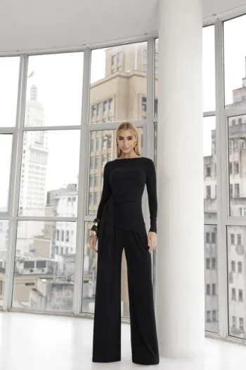 CONJUNTO ANA PAULA BLUSA NÓ - PRETO