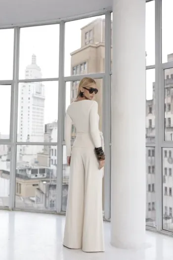 CONJUNTO ANA PAULA BLUSA NÓ - AREIA