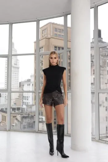 BLUSA RAFA BARRA TORCIDA - PRETO