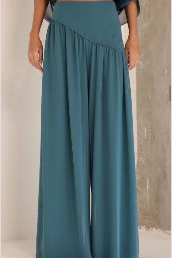 CONJUNTO NEW YORK BLUSA E CALÇA FLUÍDA - VERDE TOPÁZIO