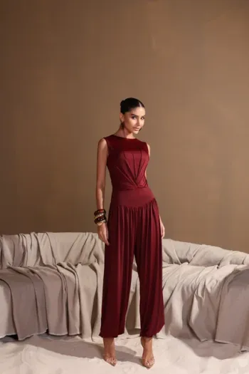 CONJUNTO BODY E CALÇA NATHALIA - MARSALA