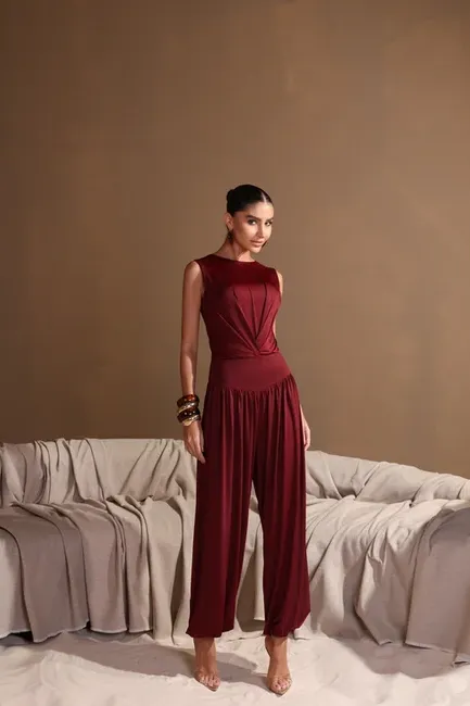 CONJUNTO BODY E CALÇA NATHALIA - MARSALA