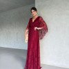 VESTIDO DE FESTA LONGO MARILIA CAPA TRANSPASSADA - MARSALA