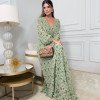 VESTIDO ESTAMPADO ARIANE MANGA LONGA - VERDE MENTA
