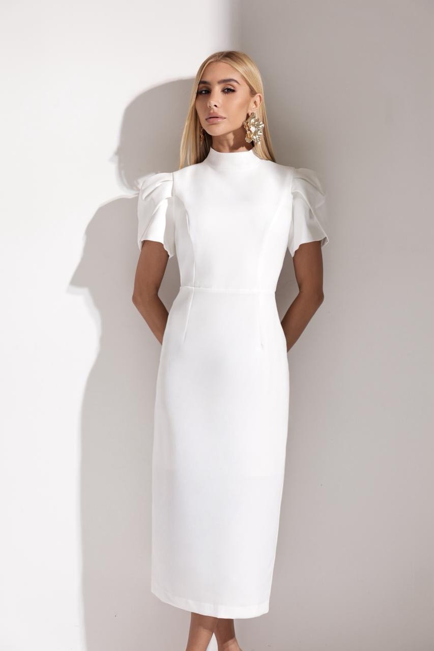 VESTIDO MIDI AYLA VAZADO COSTAS - BRANCO
