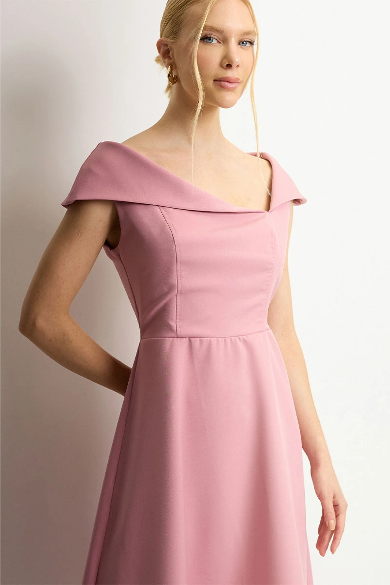 VESTIDO ANTÔNIA MIDI - ROSÉ