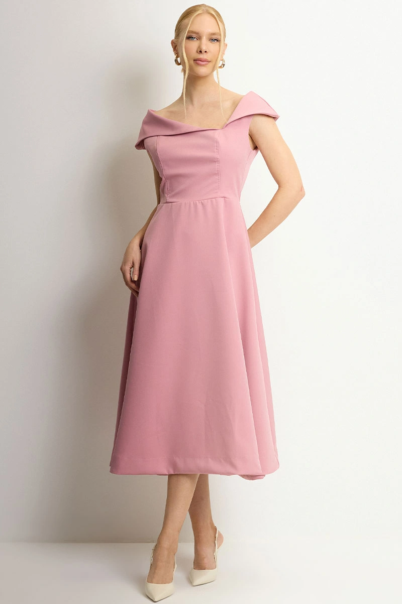 VESTIDO ANTÔNIA MIDI - ROSÉ