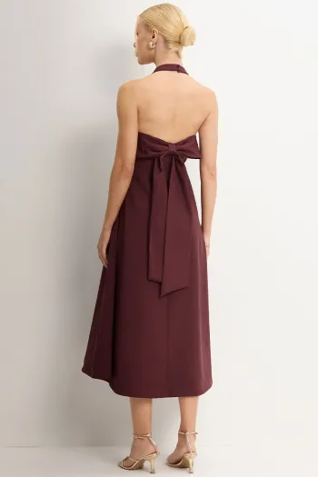 VESTIDO FILOMENA MIDI - VINHO