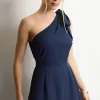 VESTIDO SAFIRA MIDI - AZUL MARINHO