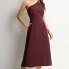 VESTIDO SAFIRA MIDI - VINHO