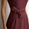 VESTIDO SAFIRA MIDI - VINHO