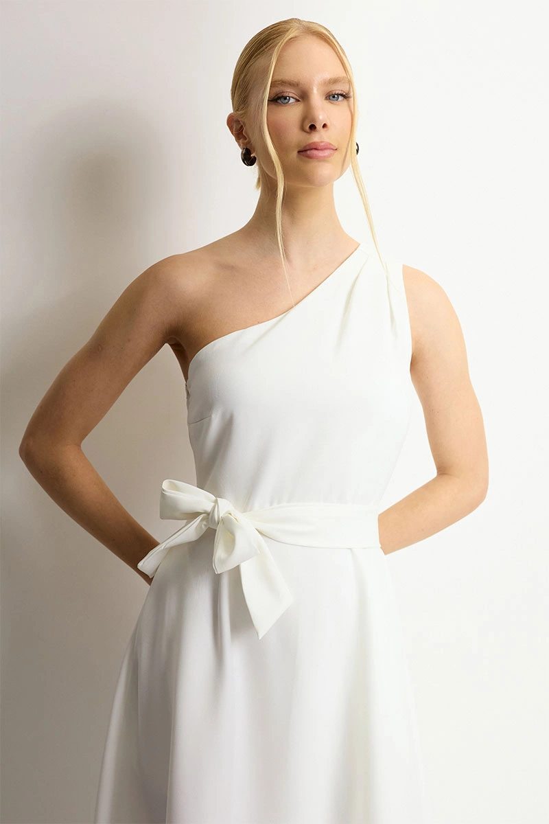VESTIDO SAFIRA MIDI - OFF WHITE