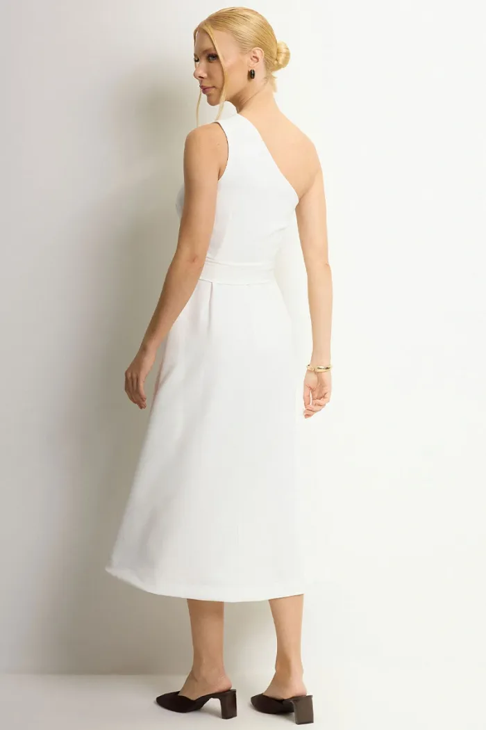 VESTIDO SAFIRA MIDI - OFF WHITE